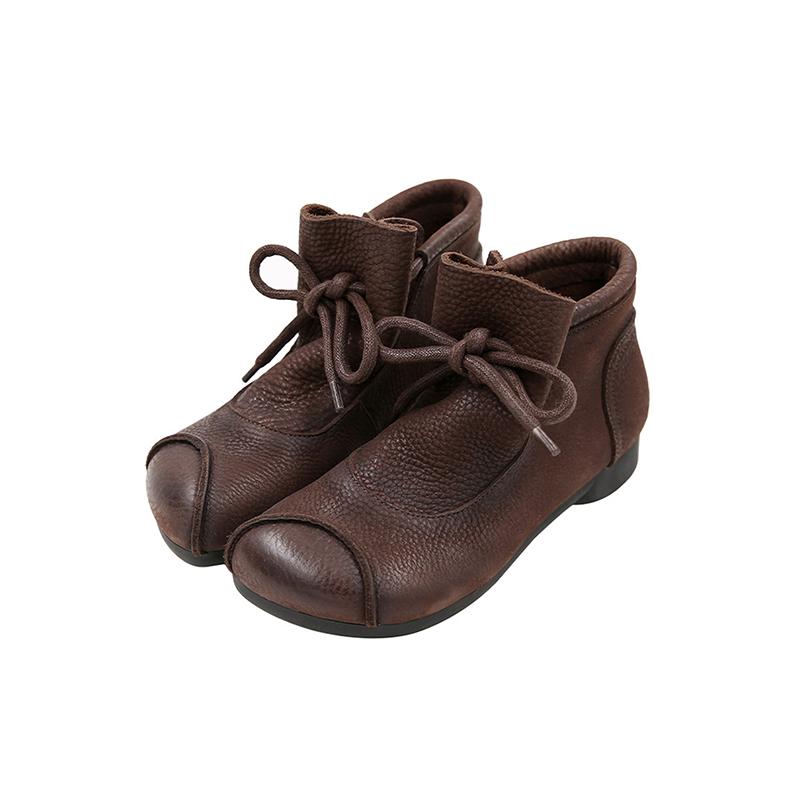 Liv Women's Faded Finish Lace Up Ankle Boots, view 10
