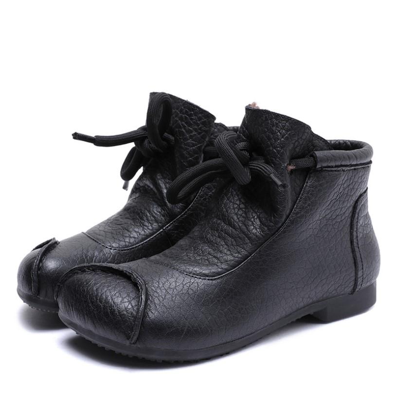 Liv Women's Faded Finish Lace Up Ankle Boots, view 15
