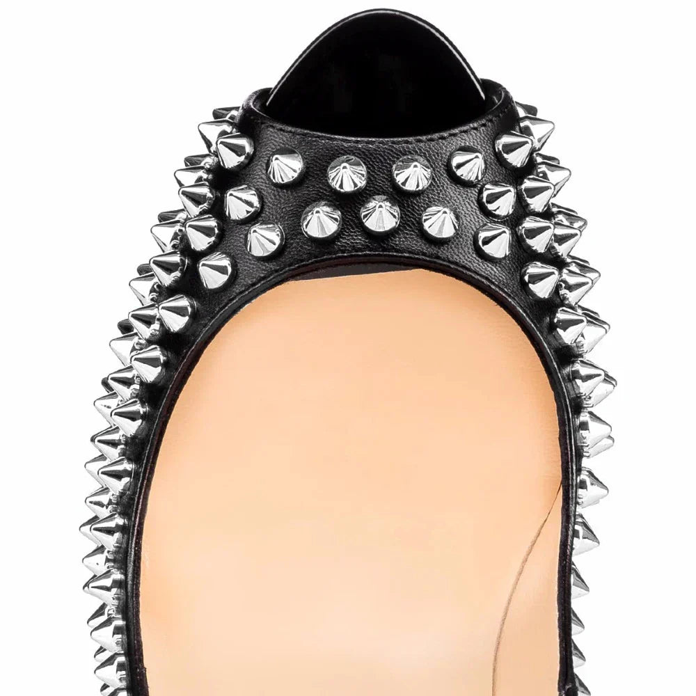 Ursula Women's Studded Stiletto Court Shoes, view 8