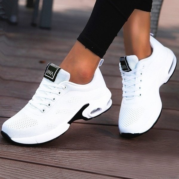Willow Women's Mesh Lace Up Trainers, view 2