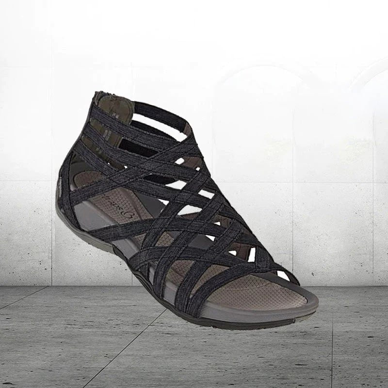 Harriet Women's Adjustable Strappy Flat Sandals, view 11