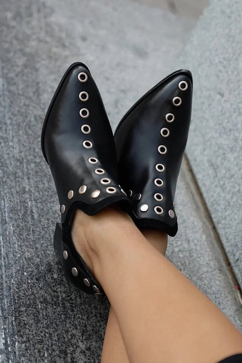 Wren Women's Studded Pointed Toe Ankle Boots, view 3