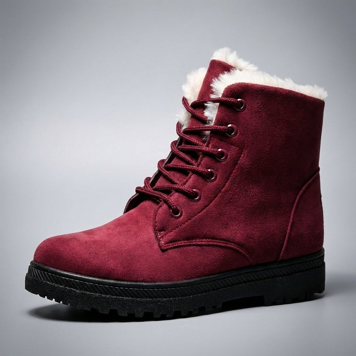 Robyn Women's Faux Fur Lined Lace Up Snow Boots, view 1