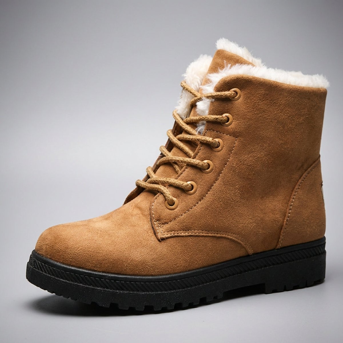 Robyn Women's Faux Fur Lined Lace Up Snow Boots, view 3