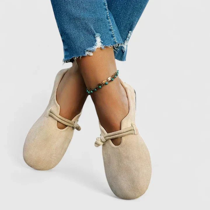 Juno Women's Round Toe Rope Detail Loafers, view 5