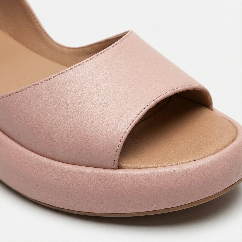 Celeste Women's Open Toe Slingback Flatform Sandals, view 3