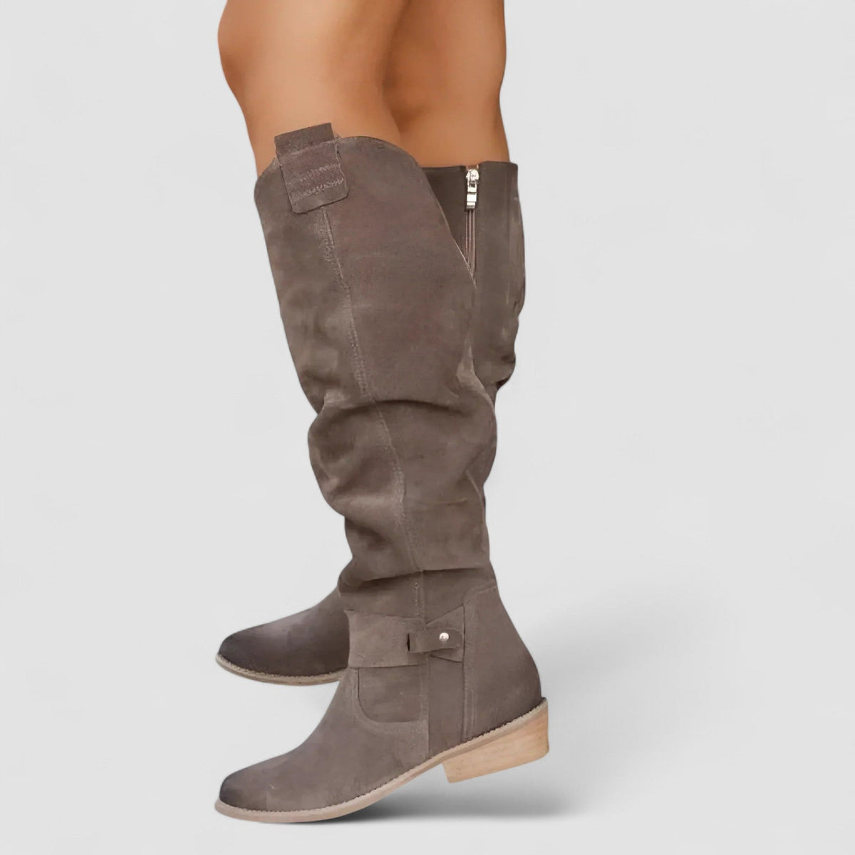 Willow Women's Suede Slouchy Knee High Boots, view 7