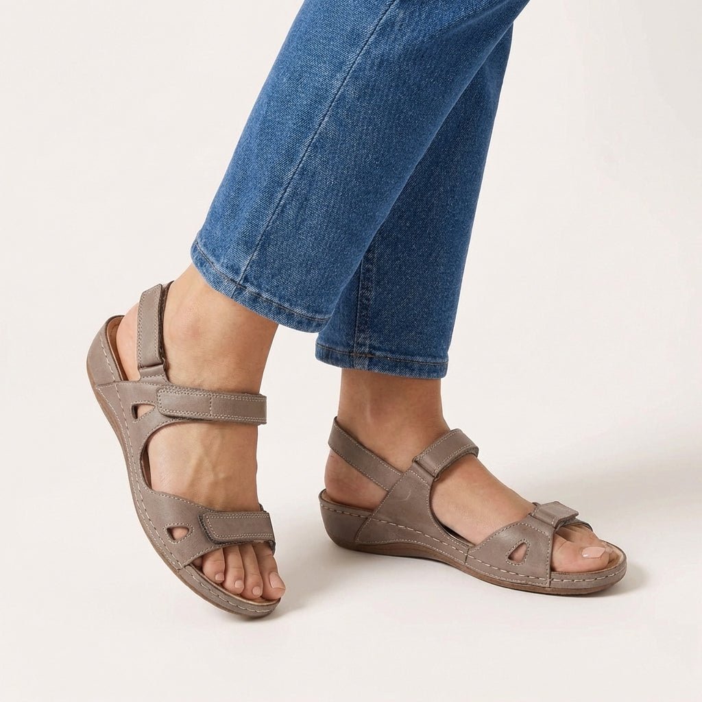 Wren Women's Adjustable Strap Open Toe Sandals, view 3