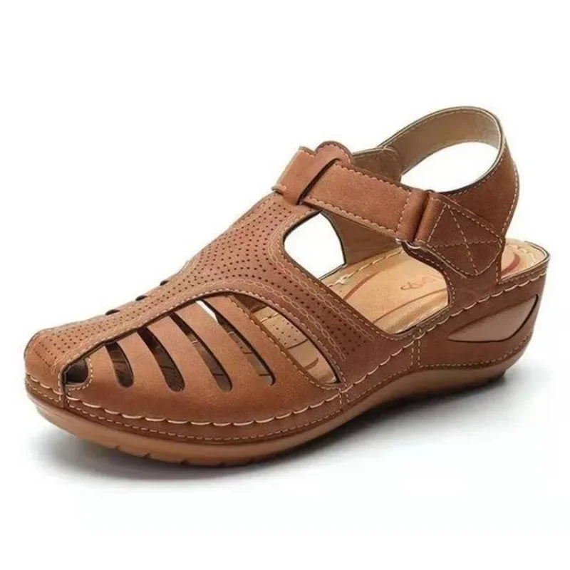 Yasmin Women's Contoured Footbed Adjustable Strap Sandals, view 2