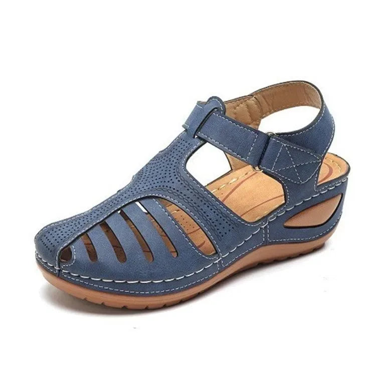 Yasmin Women's Contoured Footbed Adjustable Strap Sandals, view 3