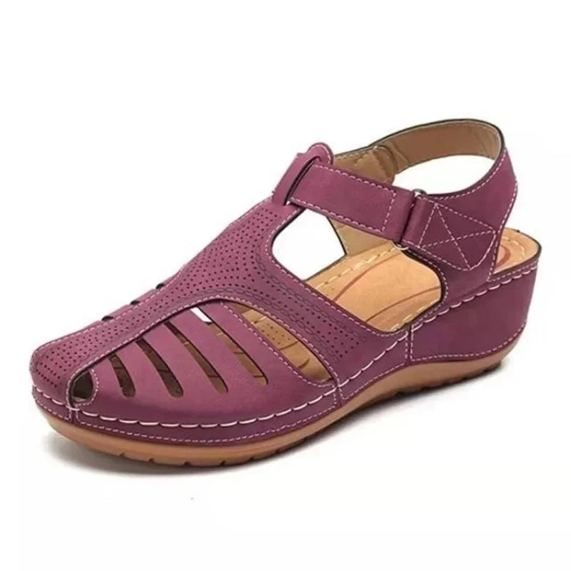 Yasmin Women's Contoured Footbed Adjustable Strap Sandals, view 4