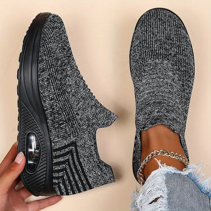 Eliza Women's Knit Slip On Trainers, view 1