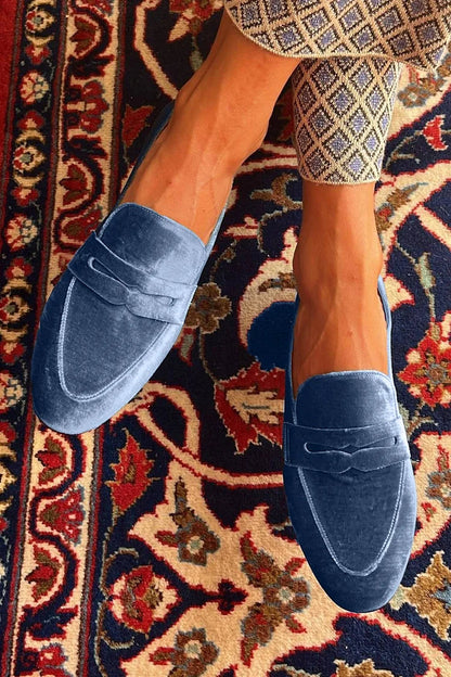 Brenda Women's Velvet Finish Loafers, view 2