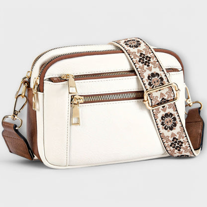 Elain Women's Retro Faux Leather Crossbody Bag, view 6