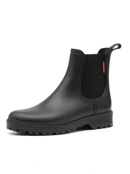 Eloura Women's Matte Rubber Chelsea Boots, view 6