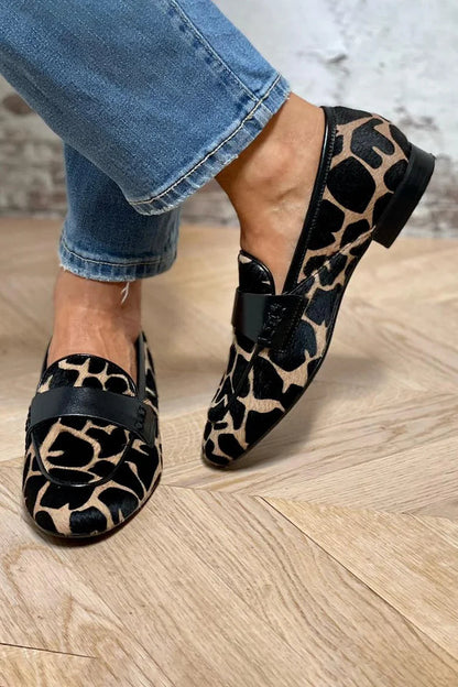 Josie Women's Animal Print Low Heel Loafers, view 1