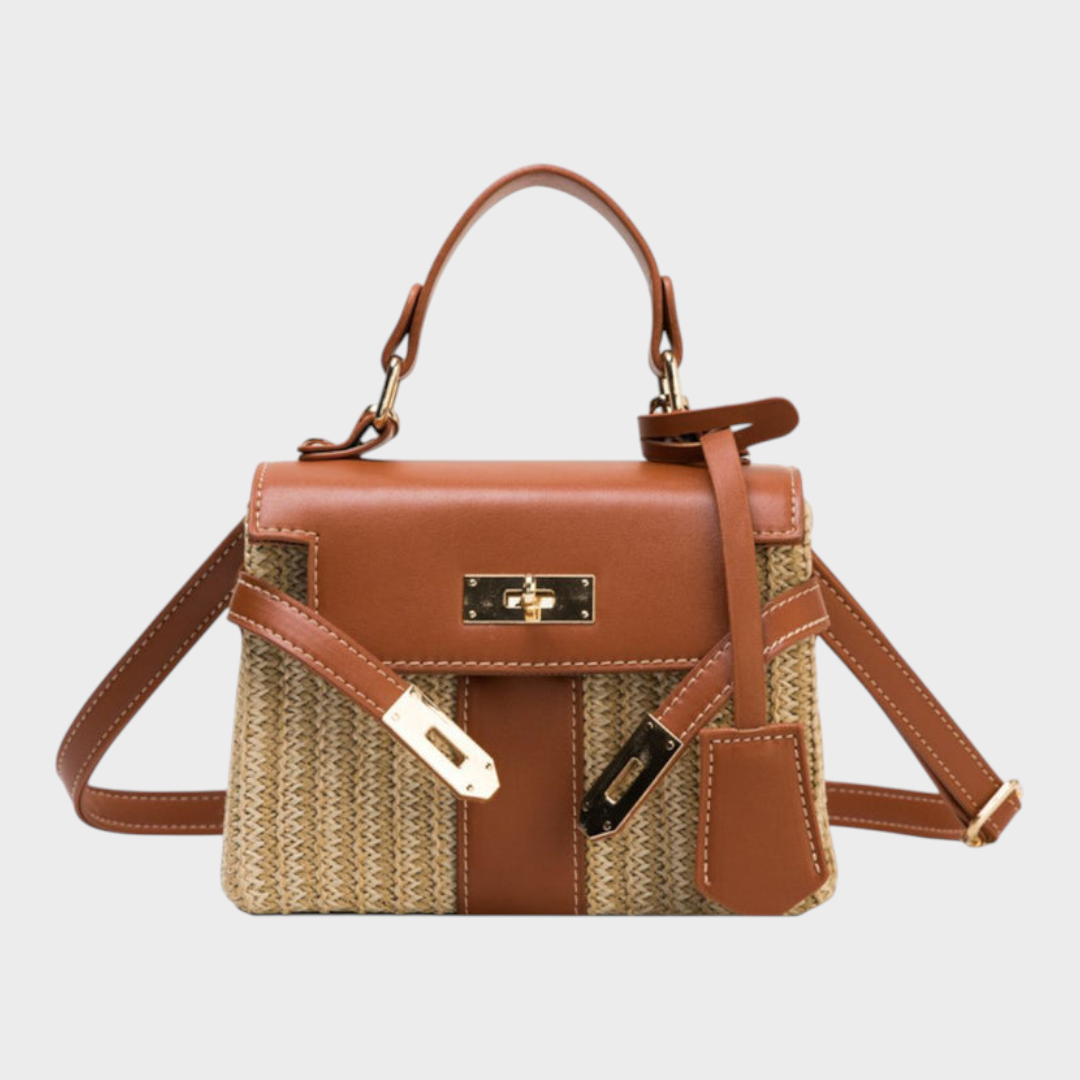 Rochelle Women's Woven Leather Handbag, view 2