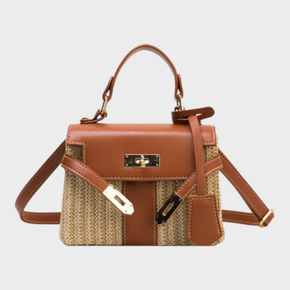 Rochelle Women's Woven Leather Handbag, view 2