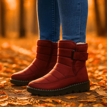 Sabrina Women's Faux Fur Quilted Ankle Boots, view 1