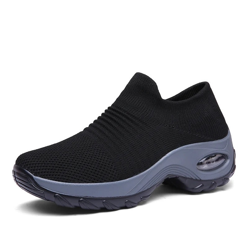 Pearl Women's Knit Slip On Trainers, view 4