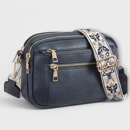 Elain Women's Retro Faux Leather Crossbody Bag, view 4