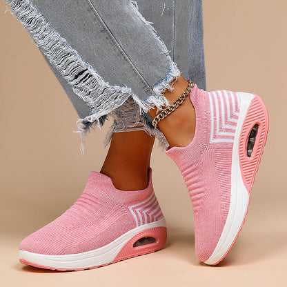 Eliza Women's Knit Slip On Trainers, view 7