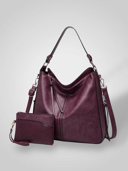 Freia Women's Leather Detachable Strap Handbag, view 2