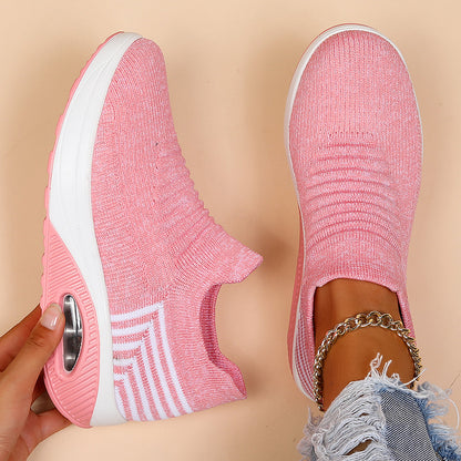 Eliza Women's Knit Slip On Trainers, view 3