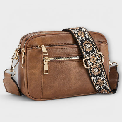 Elain Women's Retro Faux Leather Crossbody Bag, view 1