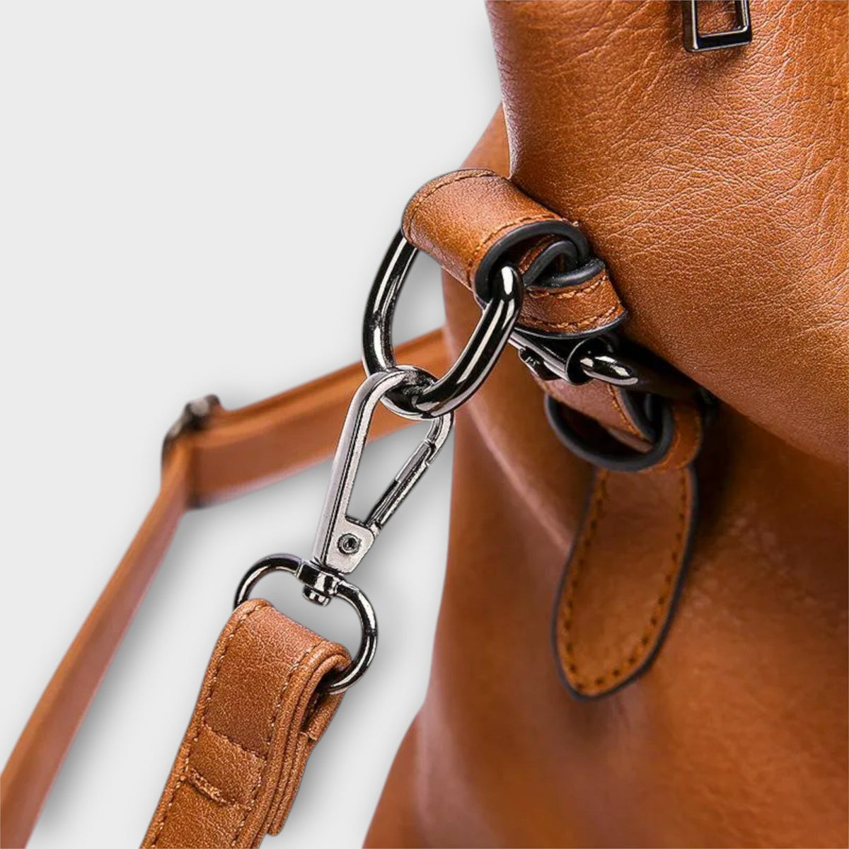 Como Women's Leather Magnetic Flap Shoulder Bag, view 2