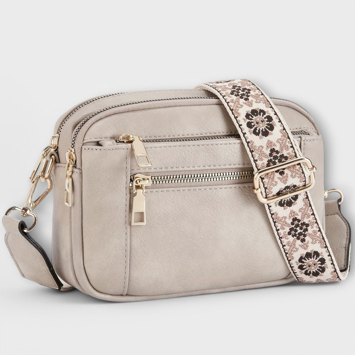Elain Women's Retro Faux Leather Crossbody Bag, view 2