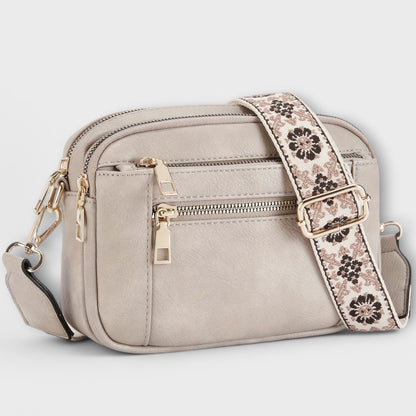 Elain Women's Retro Faux Leather Crossbody Bag, view 2