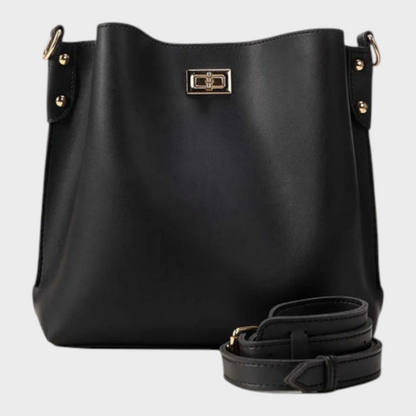 Quennie Women's Black Bucket Shoulder Bag, view 1