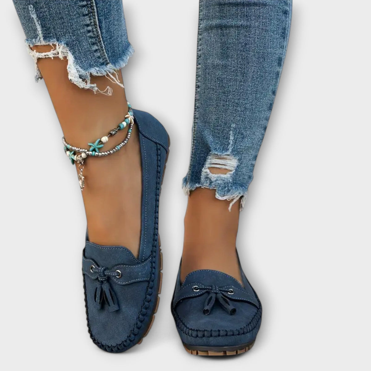 Nellie Women's Slip On Fabric Loafers, view 5