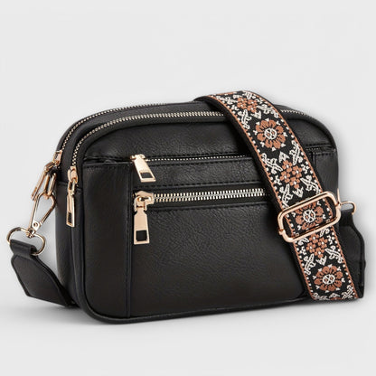 Elain Women's Retro Faux Leather Crossbody Bag, view 5