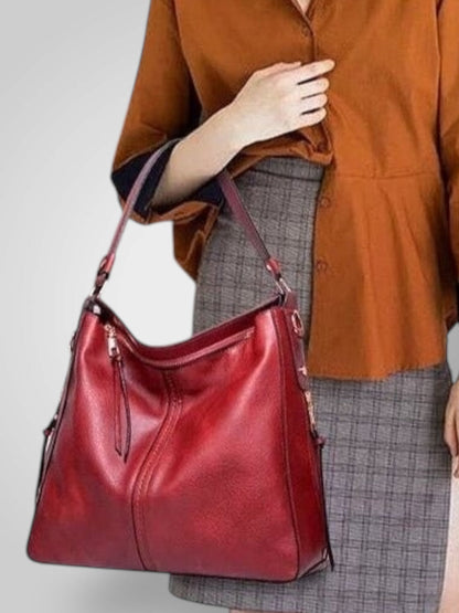 Freia Women's Leather Detachable Strap Handbag, view 11