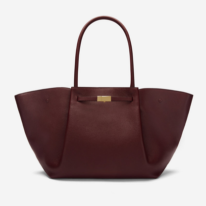 Milan Women's Leather Belted Handbag, view 4