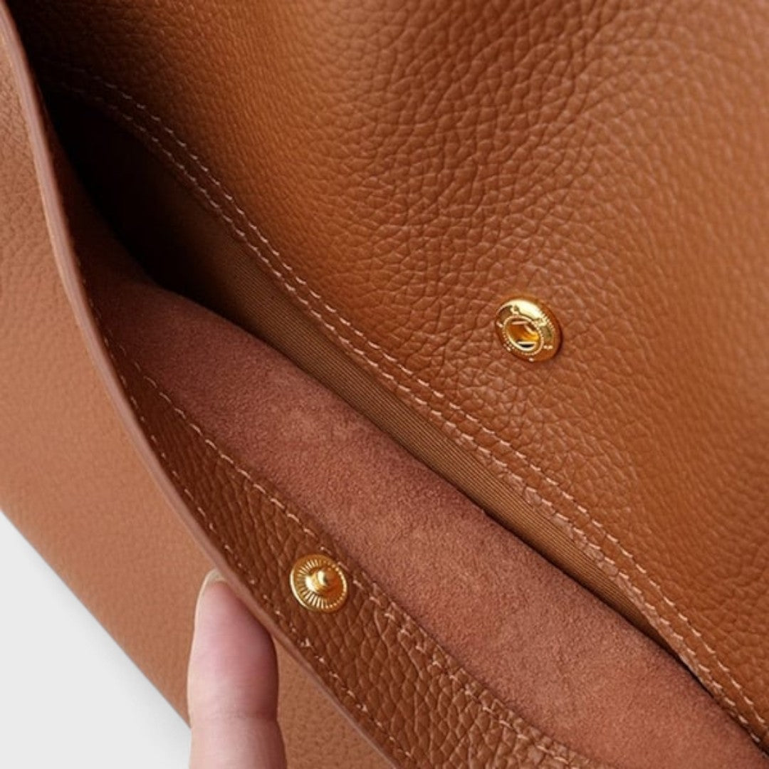 Mariah Women's Leather Zip Top Shoulder Bag, view 2