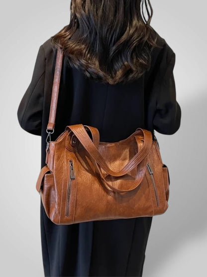 Savannah Women's Faux Leather Shoulder Bag, view 9