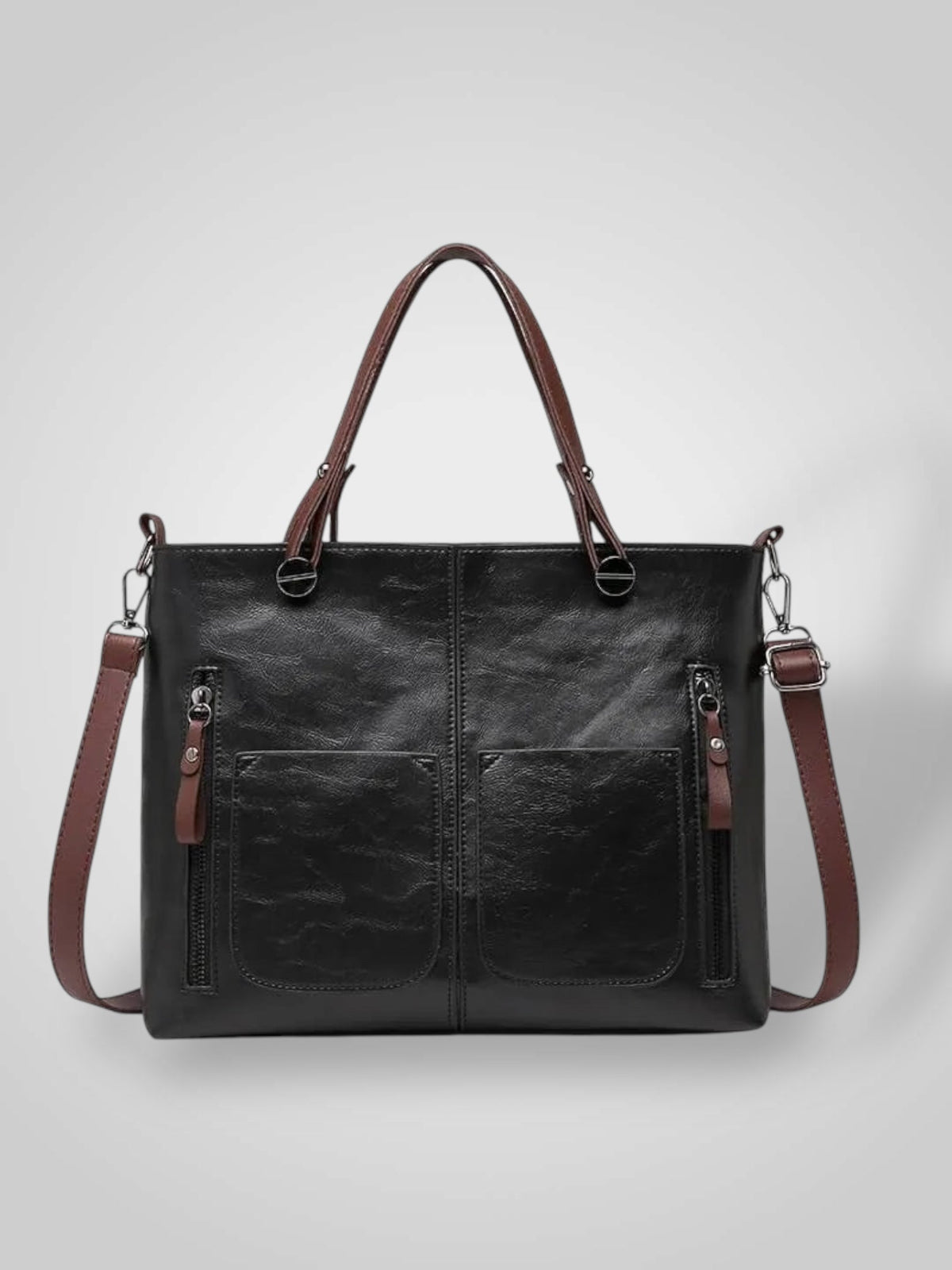 Aria Women's Leather Flap Shoulder Bag, view 5