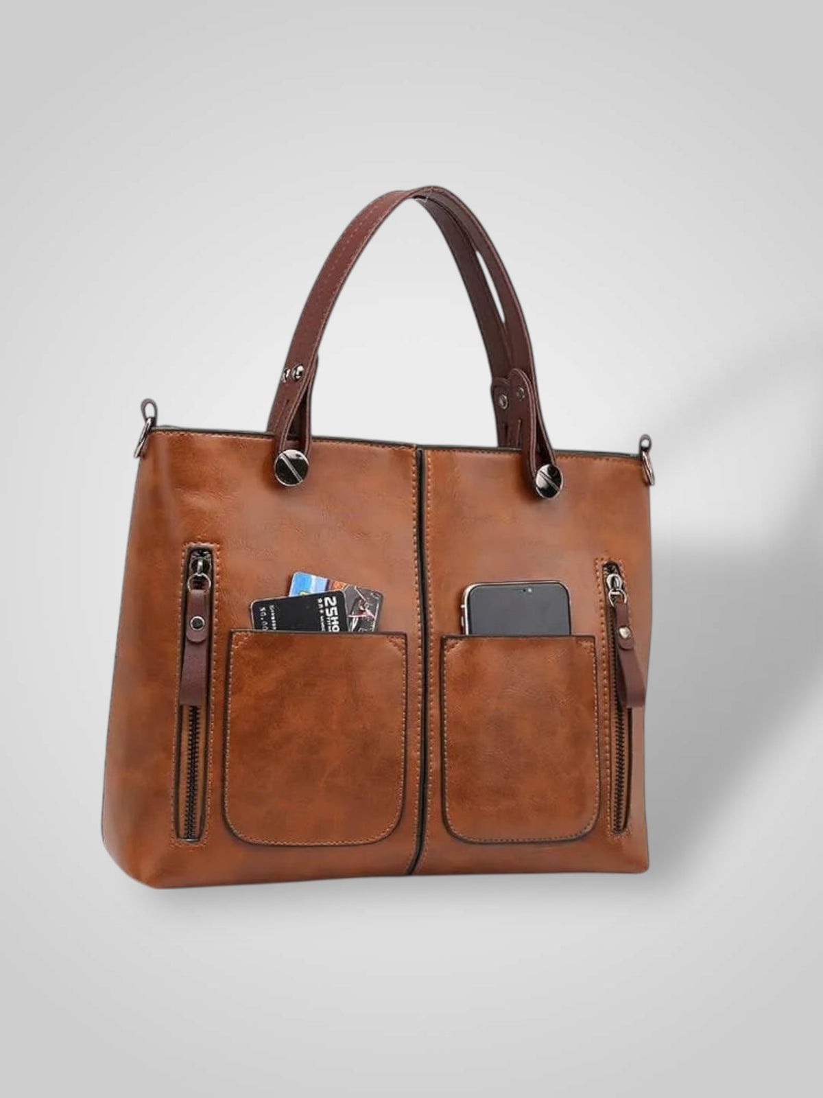Aria Women's Leather Flap Shoulder Bag, view 3