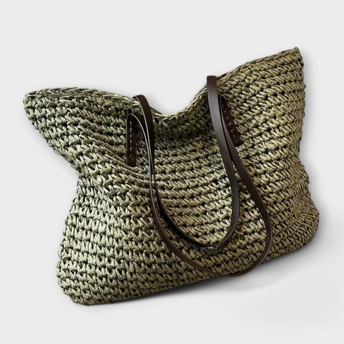 Rome Women's Woven Straw Handbag, view 2