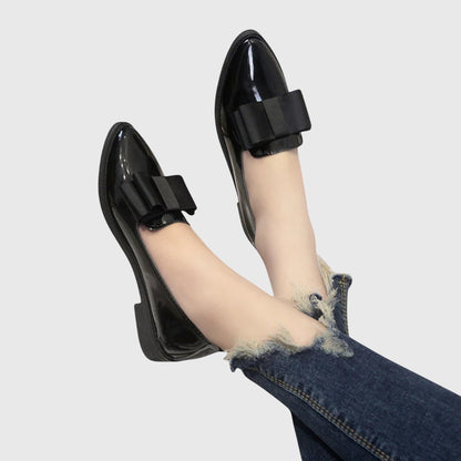 Anya Women's Rounded Toe Flat Heel Loafers, view 4
