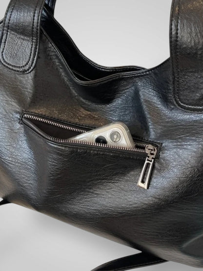 Savannah Women's Faux Leather Shoulder Bag, view 2