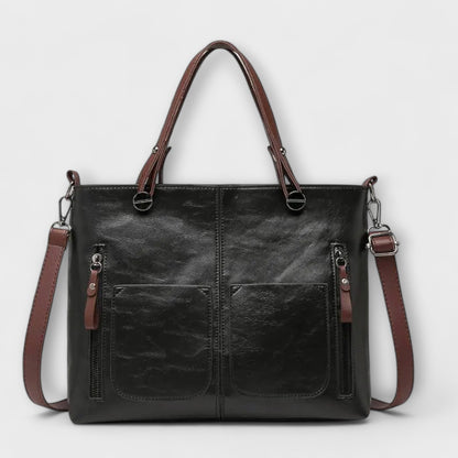 Eline Women's Classic Leather Handbag, view 2