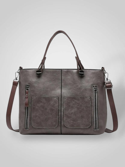Aria Women's Leather Flap Shoulder Bag, view 6