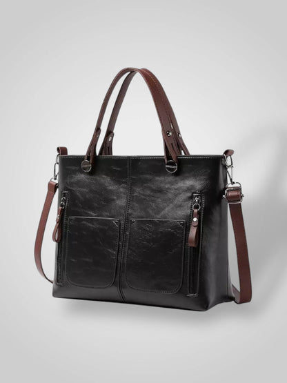 Aria Women's Leather Flap Shoulder Bag, view 8