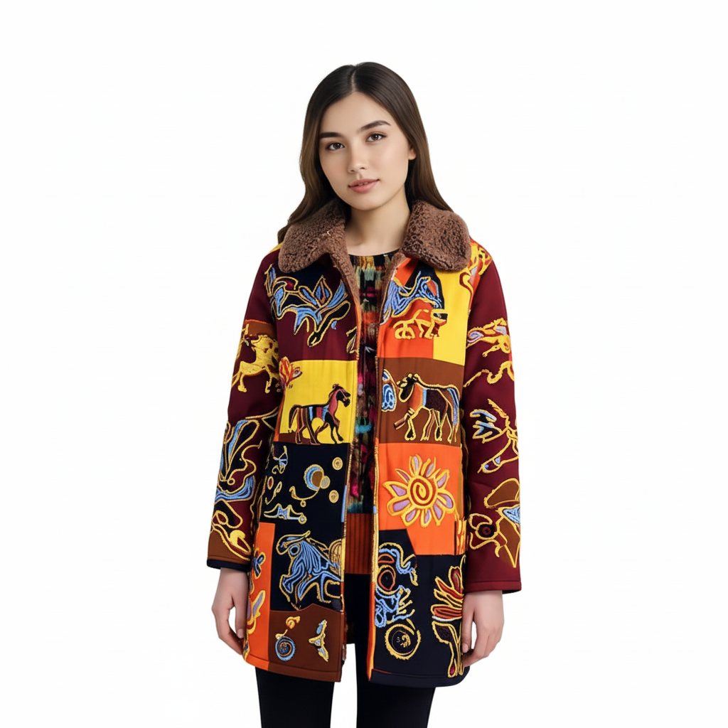Women's Hooded Jacket with Modern Design for Winter