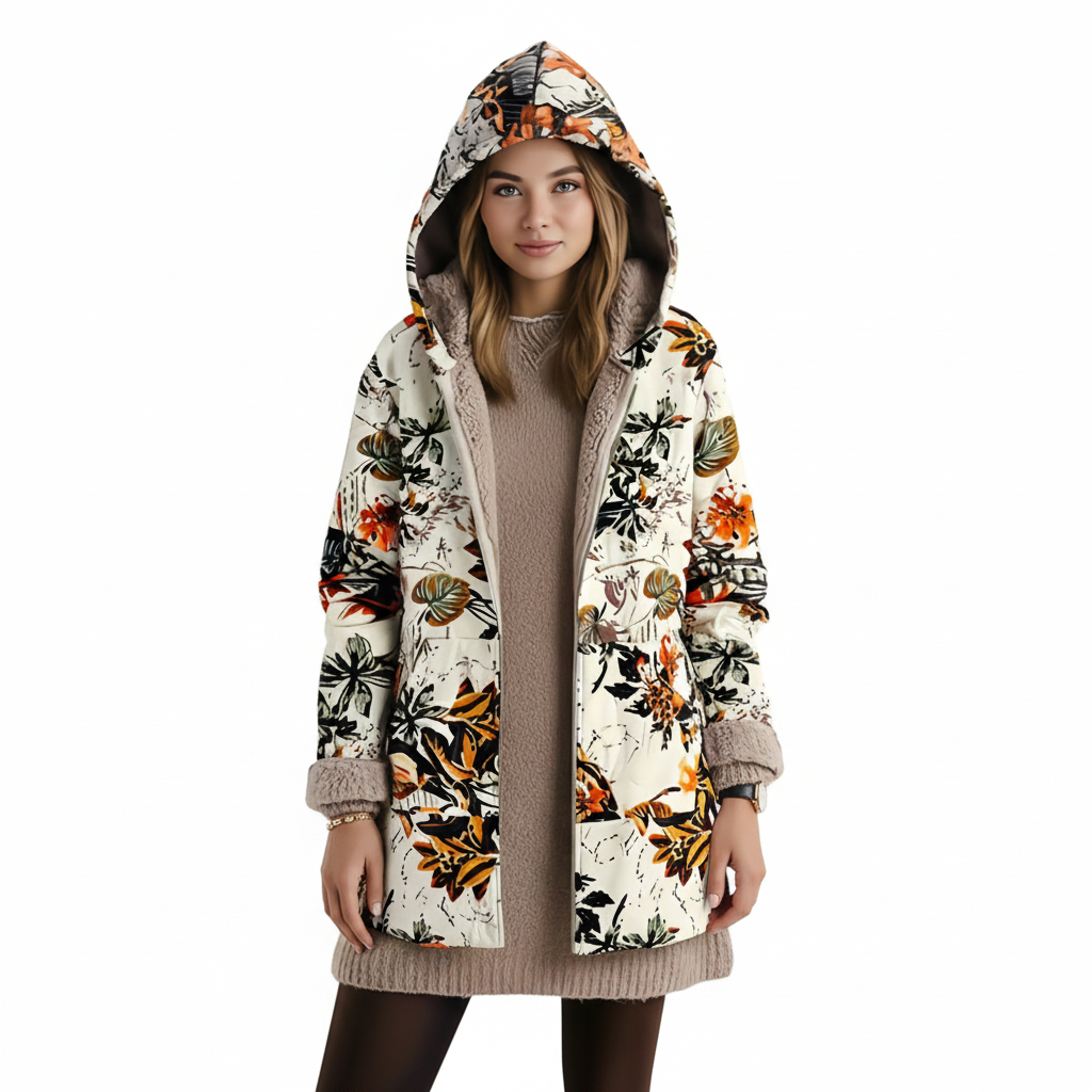 Women's Hooded Jacket with Modern Design for Winter