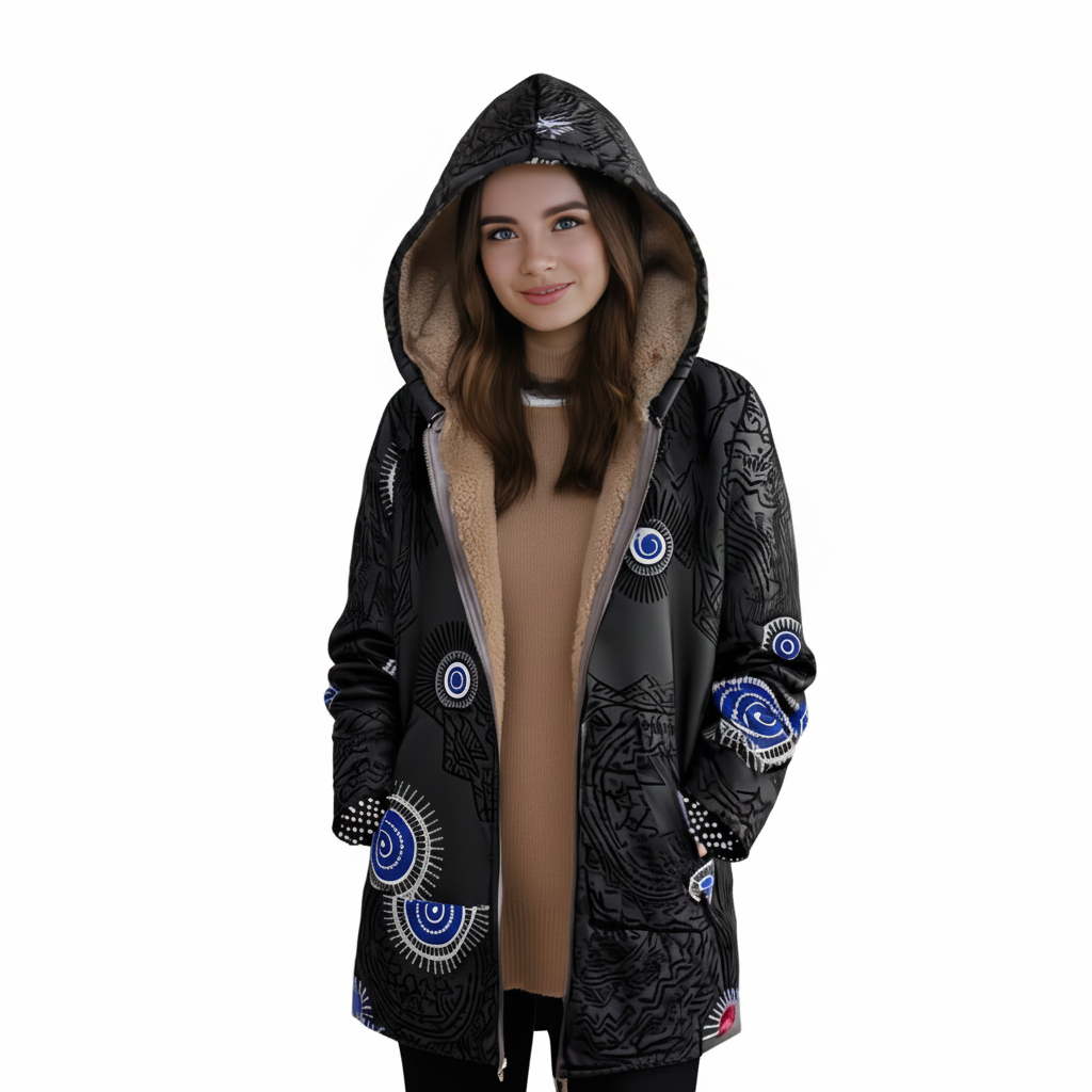 Women's Hooded Jacket with Modern Design for Winter